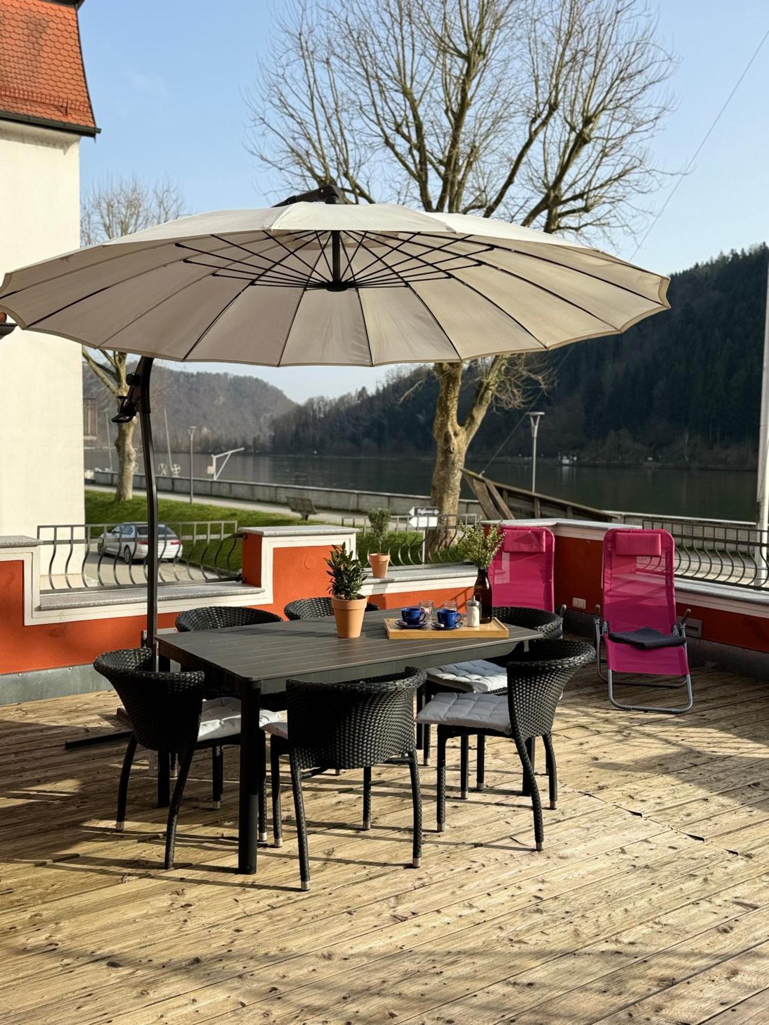 Terrassenwohnung Mit Donaublick Obernzell Dış mekan fotoğraf
