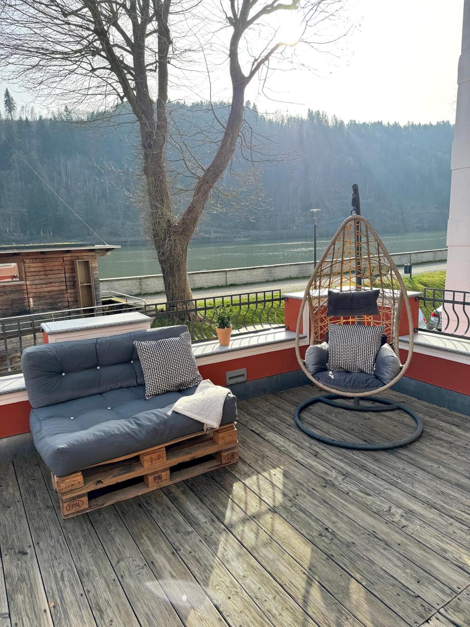 Terrassenwohnung Mit Donaublick Obernzell Dış mekan fotoğraf